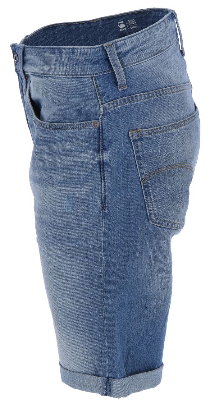 G-STAR RAW DENIM 3301 SHORT Herren Jeans Shorts - G-Star Raw Denim - SAGATOO - 8719368710279